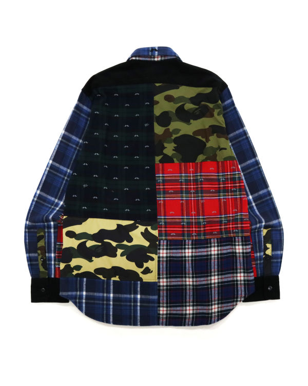 Camisas Bape Flannel Check Multi Patter Hombre Multicolor | 746290-REZ