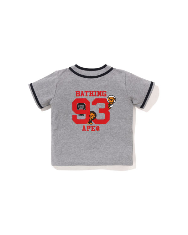 Camisas Bape Milo Baseball Niños Grises Oscuro | 904521-OQG