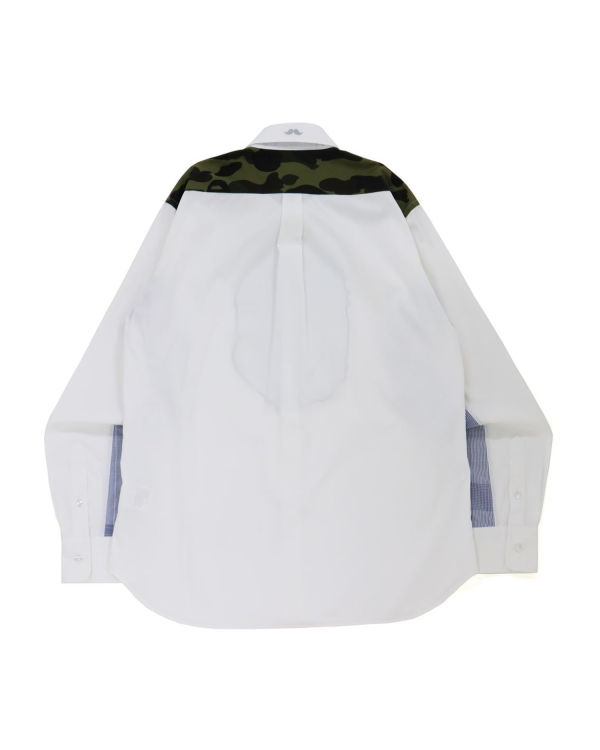 Camisas Bape Multi Pattern Hombre Blancos | 541687-PZB