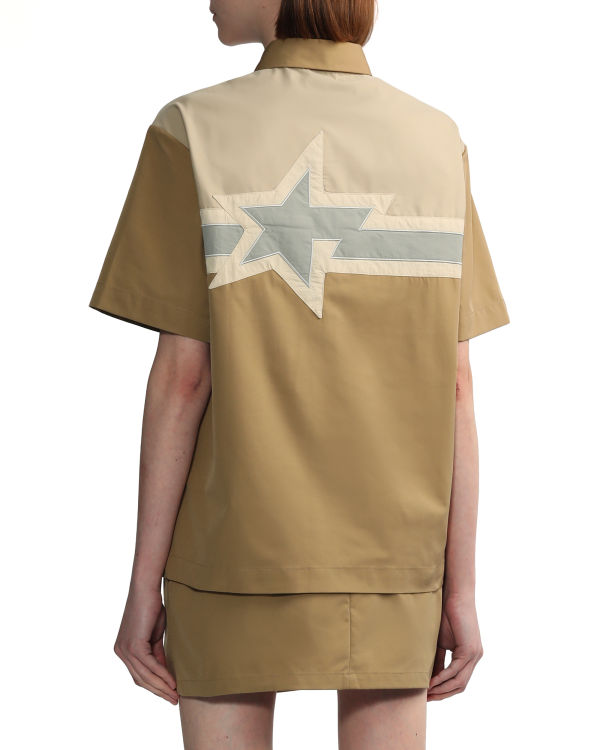 Camisas Bape STA Mujer Beige | 598013-OLJ