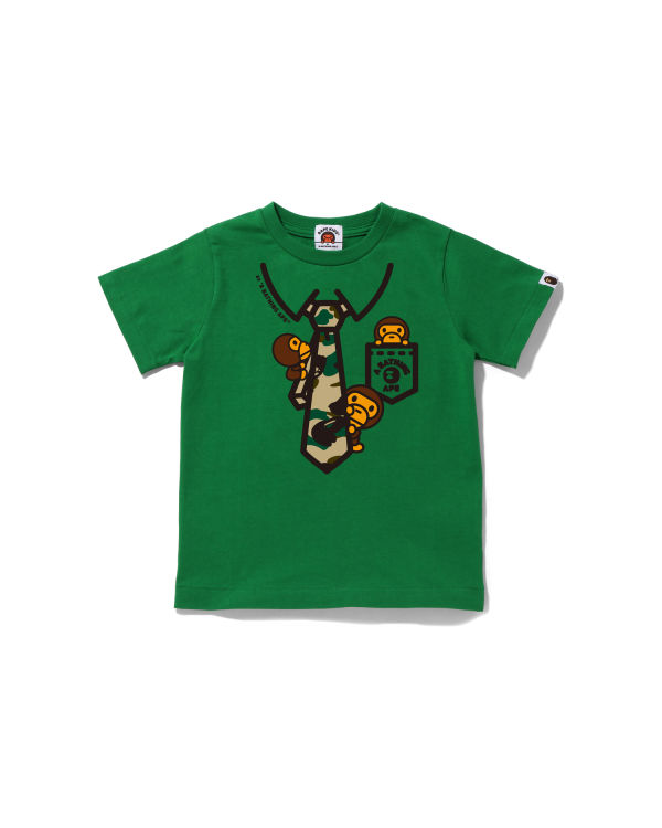 Camiseta Bape 1st Camo Milo Neck Print Niños Verdes | 563410-SAM