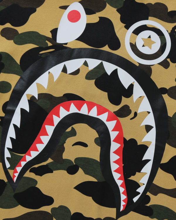 Camiseta Bape 1st Camo Shark 3/4 Sleeve Niños Amarillos | 231805-ZHS