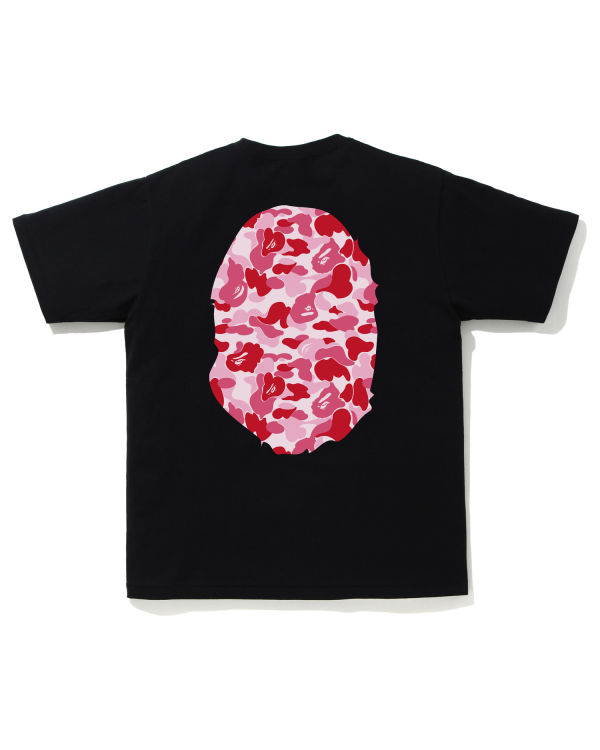 Camiseta Bape ABC Camo Big Ape Head Hombre Rosas | 591043-URB