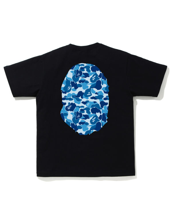 Camiseta Bape ABC Camo Big Ape Head Hombre Negros | 730459-FQV