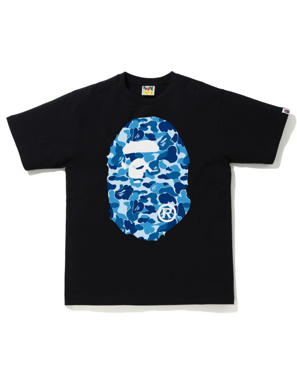 Camiseta Bape ABC Camo Big Ape Head Hombre Negros | 730459-FQV