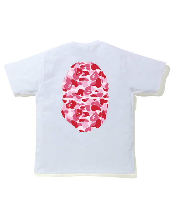 Camiseta Bape ABC Camo Big Ape Head Hombre Rosas | 824367-PLZ