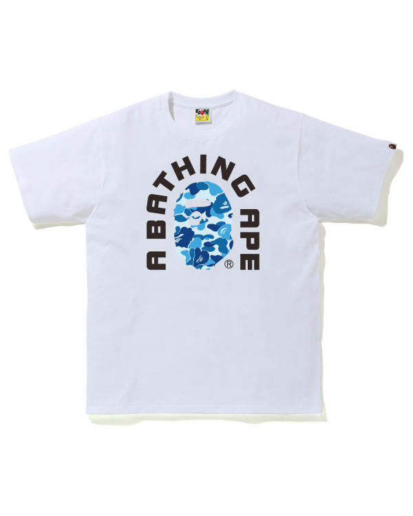 Camiseta Bape ABC Camo College 2020 Hombre Azules | 234190-AMP