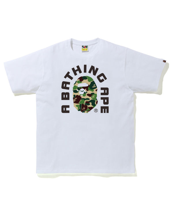 Camiseta Bape ABC Camo College 2020 Hombre Verdes | 903472-RZU