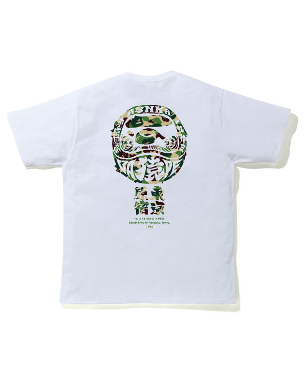 Camiseta Bape ABC Camo Daruma Hombre Verdes | 932071-KZM