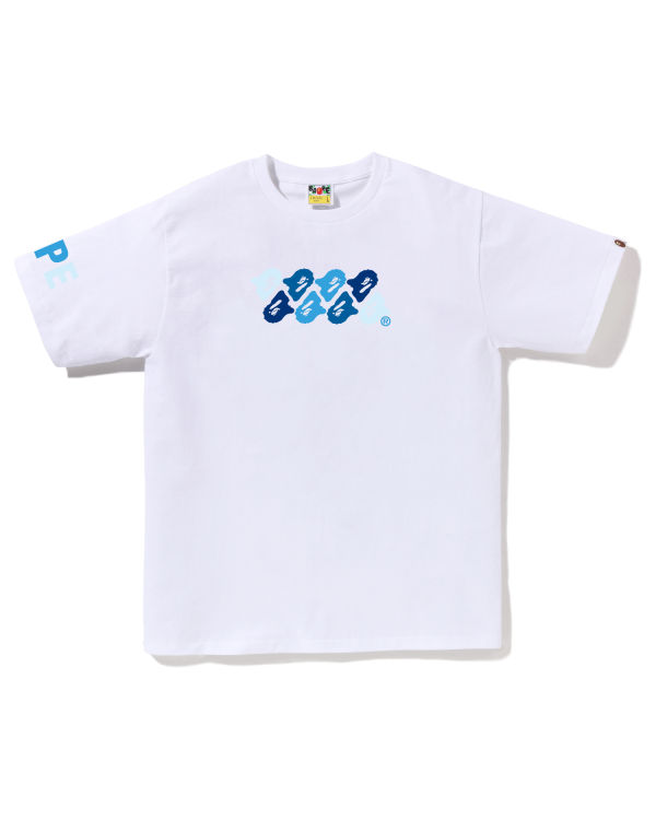 Camiseta Bape ABC Camo Hombre Blancos | 486109-NPD