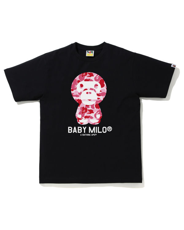 Camiseta Bape ABC Camo Milo Hombre Rosas | 206471-JBK