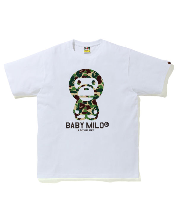 Camiseta Bape ABC Camo Milo Hombre Verdes | 071642-WDG