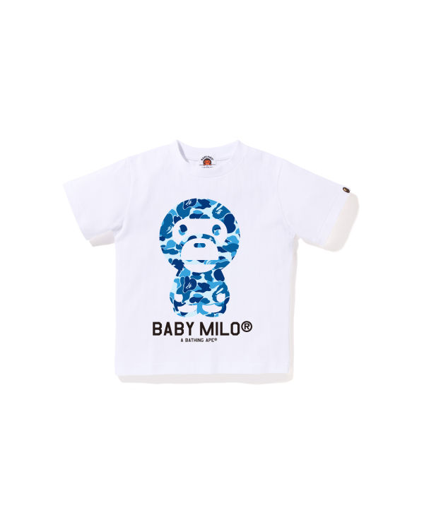 Camiseta Bape ABC Camo Milo Niños Blancos | 258406-QJF