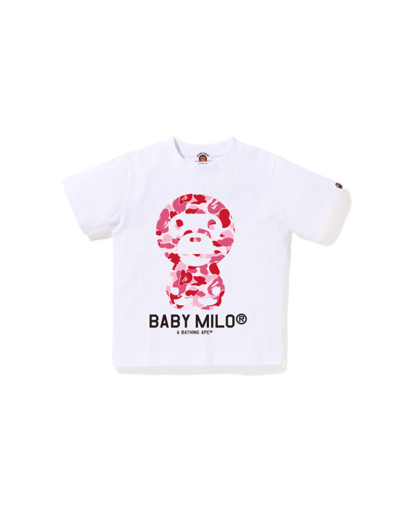 Camiseta Bape ABC Camo Milo Niños Blancos | 296871-FKO