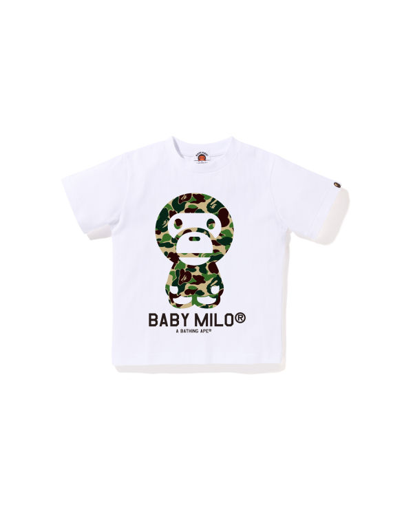 Camiseta Bape ABC Camo Milo Niños Blancos | 846152-TWS