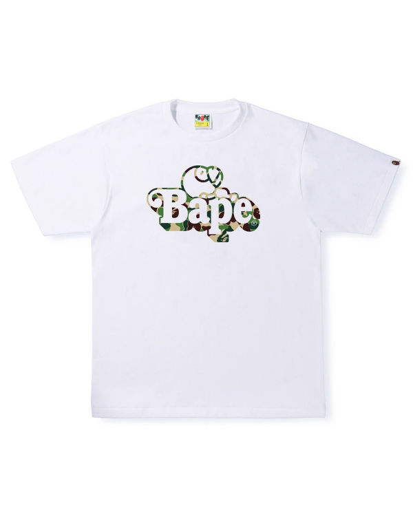 Camiseta Bape ABC Camo Milo On Hombre Blancos | 658341-VRM