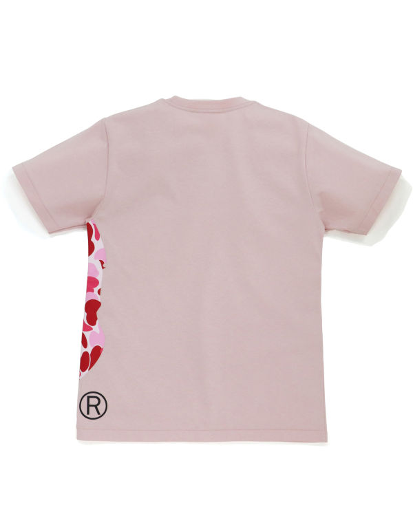 Camiseta Bape ABC Camo Side Big Ape Head Mujer Rosas | 014928-WDL