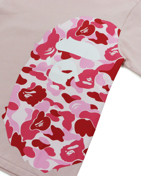 Camiseta Bape ABC Camo Side Big Ape Head Mujer Rosas | 014928-WDL