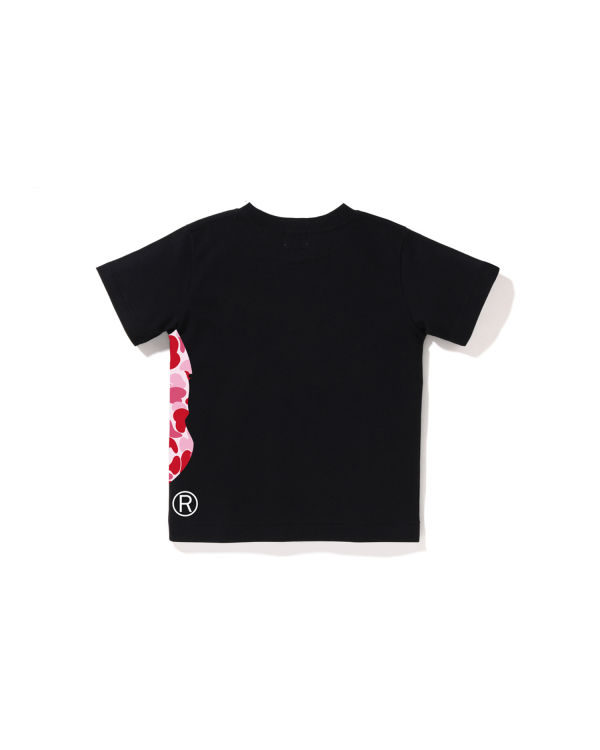 Camiseta Bape ABC Camo Side Big Ape Head Niños Negros | 467981-QWS