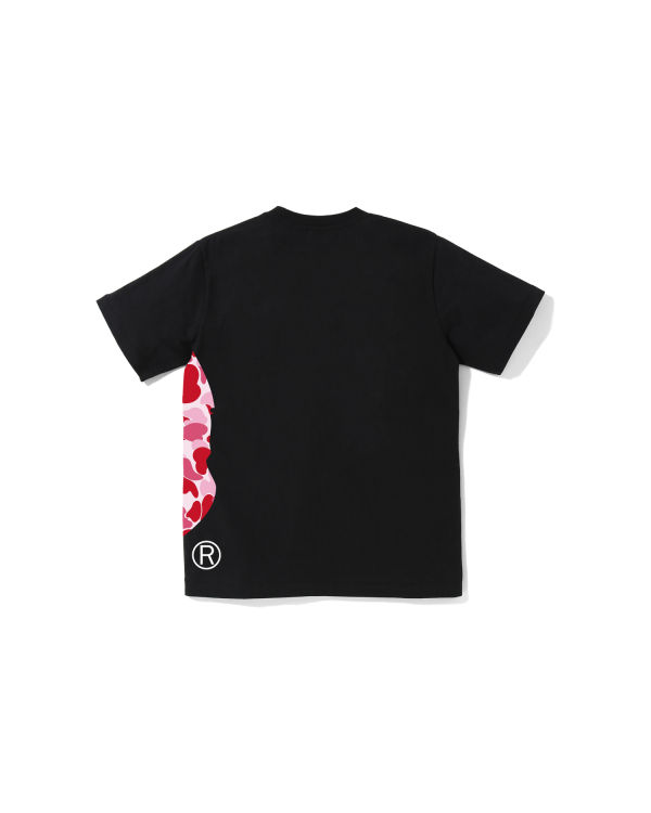 Camiseta Bape ABC Camo Side Big Ape Head Jr Niños Negros | 495103-NBD