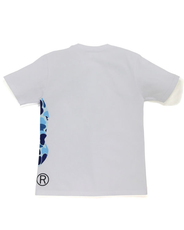 Camiseta Bape ABC Camo Side Big Ape Head Mujer Blancos | 714039-ZJC