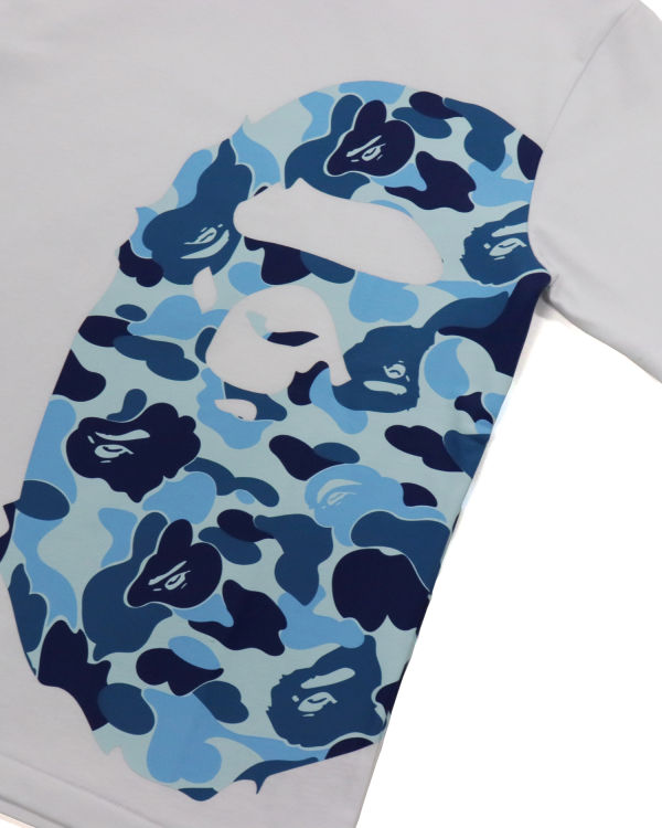 Camiseta Bape ABC Camo Side Big Ape Head Mujer Blancos | 714039-ZJC