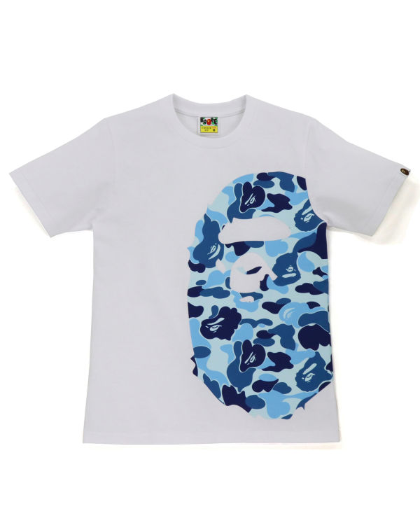 Camiseta Bape ABC Camo Side Big Ape Head Mujer Blancos | 714039-ZJC