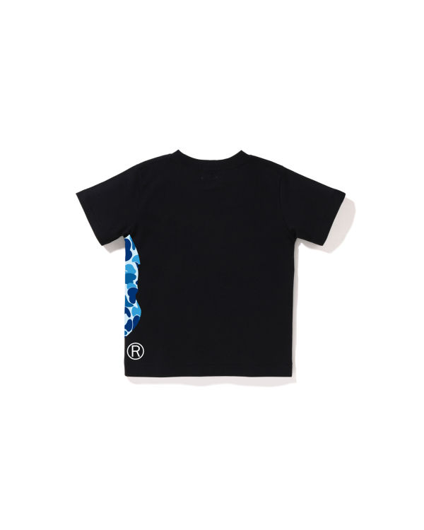 Camiseta Bape ABC Camo Side Big Ape Head Niños Negros | 832501-GNJ