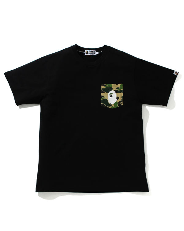 Camiseta Bape ABC Camo pocket Hombre Verdes | 408159-MJV