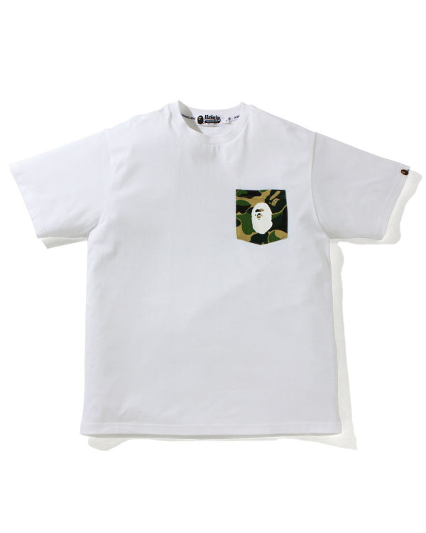 Camiseta Bape ABC Camo pocket Hombre Verdes | 471290-URN