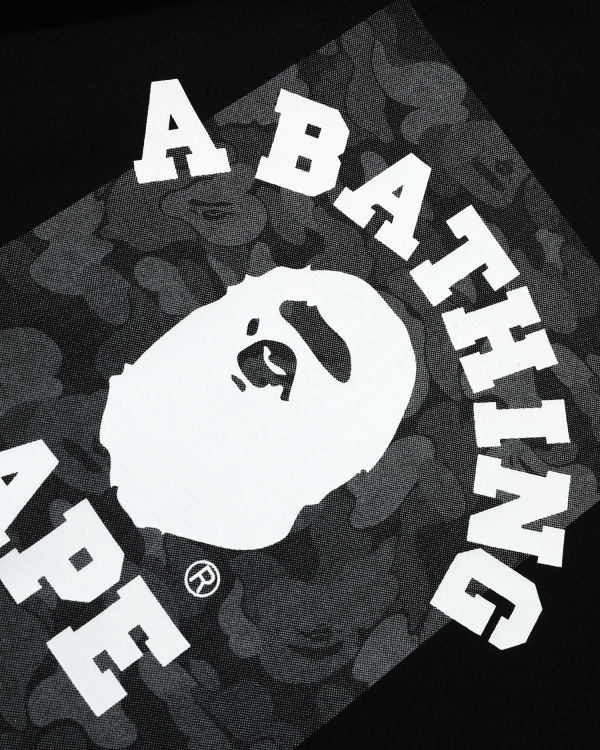 Camiseta Bape ABC Dot Reflective College Hombre Negros | 194827-HST