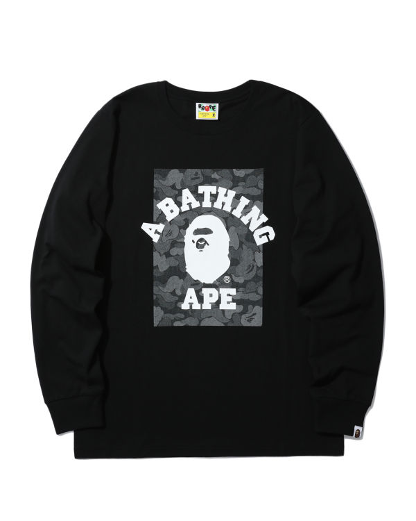 Camiseta Bape ABC Dot Reflective College Hombre Negros | 194827-HST