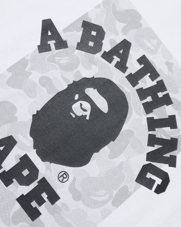 Camiseta Bape ABC Dot Reflective College Hombre Blancos | 843206-WAC