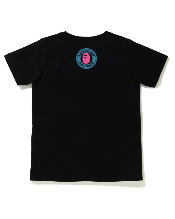 Camiseta Bape A Bathing Ape Letter Mujer Negros | 126548-YFU