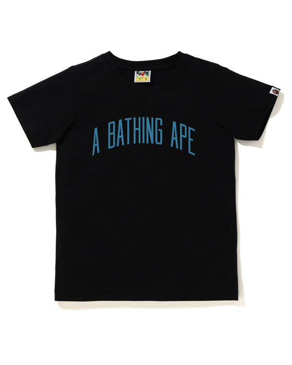 Camiseta Bape A Bathing Ape Letter Mujer Negros | 126548-YFU