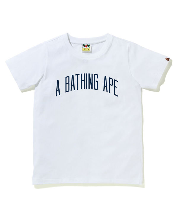 Camiseta Bape A Bathing Ape Letter Mujer Blancos | 175892-YTB