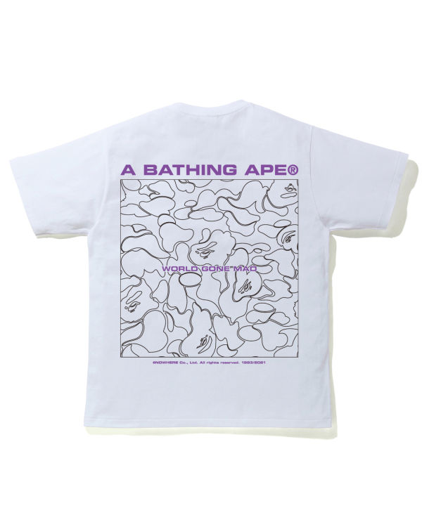 Camiseta Bape A Bathing Ape Line Camo Hombre Blancos | 536174-USY