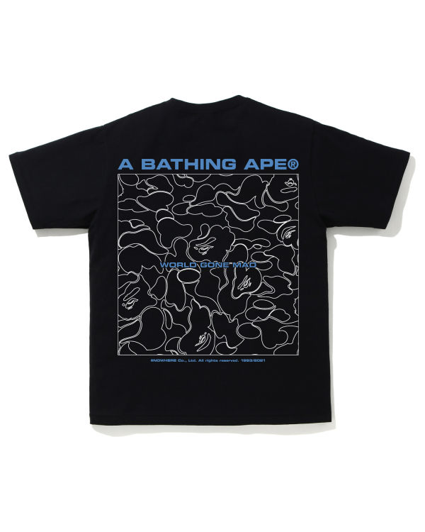 Camiseta Bape A Bathing Ape Line Camo Hombre Negros | 628310-DUT