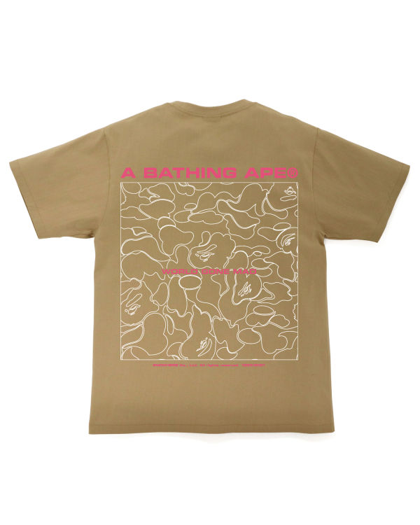 Camiseta Bape A Bathing Ape Line Camo Hombre Beige | 842579-BWJ