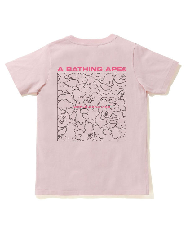 Camiseta Bape A Bathing Ape Line Camo Mujer Rosas | 843620-BQD