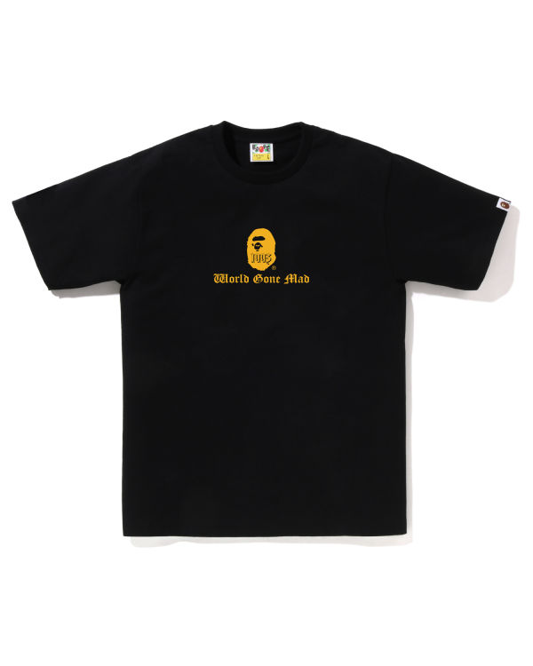 Camiseta Bape A Bathing Ape Logo Hombre Negros | 130846-XBN