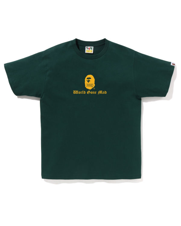 Camiseta Bape A Bathing Ape Logo Hombre Verdes Oscuro | 507498-PQT