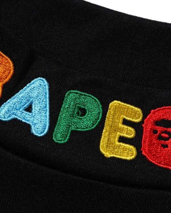 Camiseta Bape Ape Head & Milo One Point High Neck L/S Niños Negros | 349610-YBZ