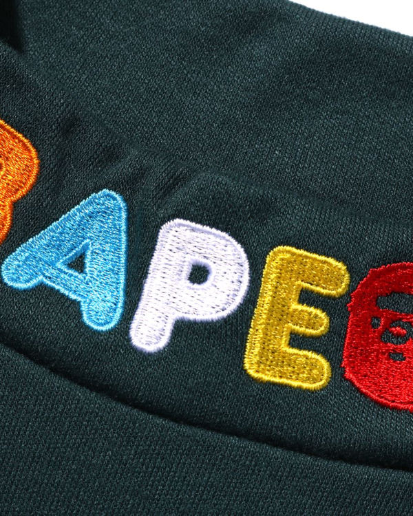 Camiseta Bape Ape Head & Milo One Point High Neck L/S Niños Verdes Oscuro | 362154-HYD