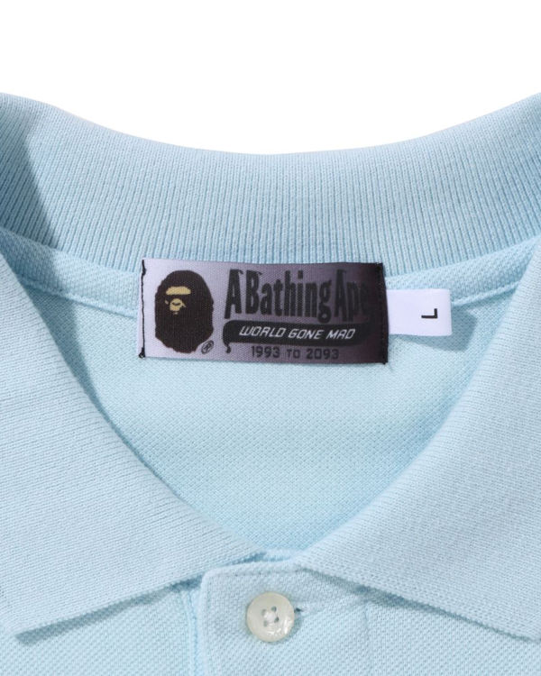 Camiseta Bape Ape Head One Point Gradation Relaxed Fit Polo Hombre Azules | 370651-UNC