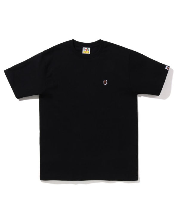 Camiseta Bape Ape Head One Point Hombre Negros | 801629-JIG