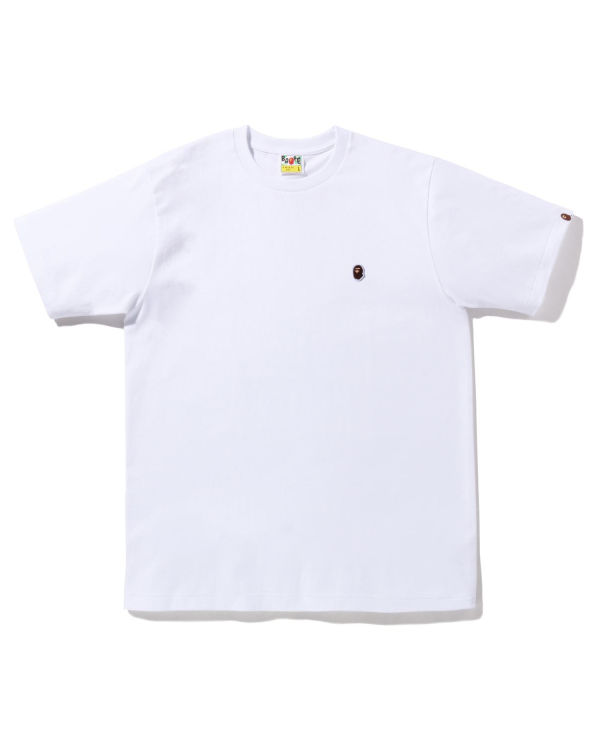 Camiseta Bape Ape Head One Point Hombre Blancos | 895160-XKU