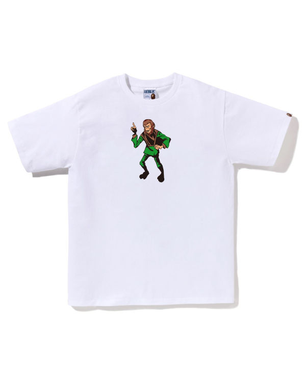 Camiseta Bape Ape Hombre Blancos | 604253-HBX