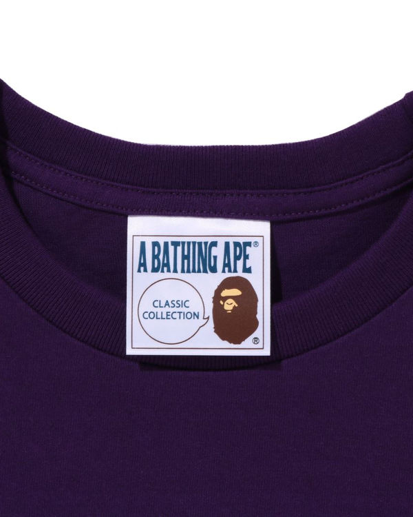 Camiseta Bape Ape Hombre Morados | 179046-JNU