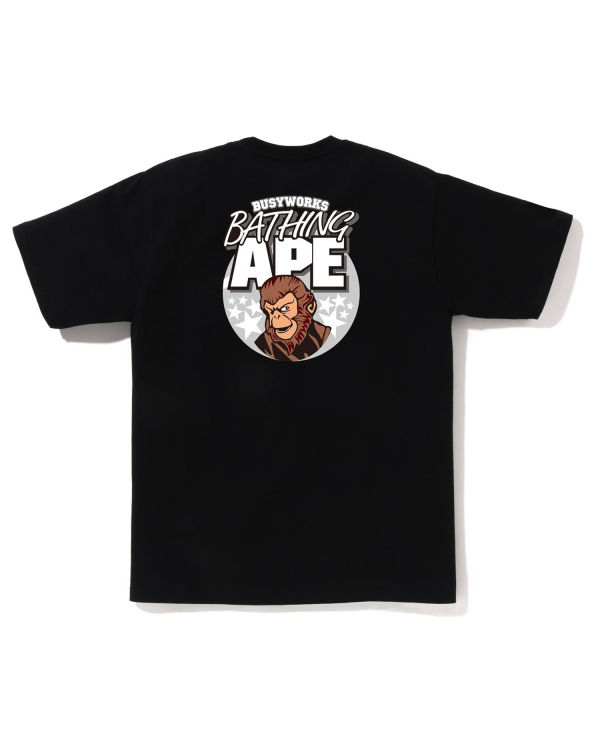 Camiseta Bape Ape Hombre Negros | 481603-DYC